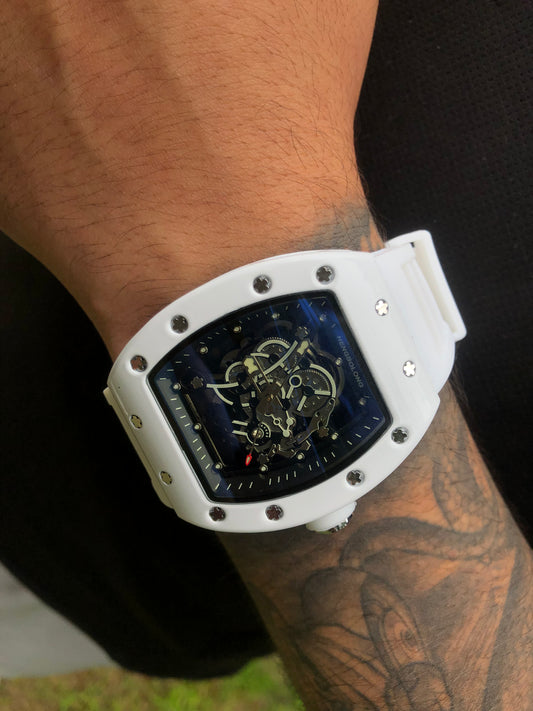 Reloj RM blanco Cara Negra