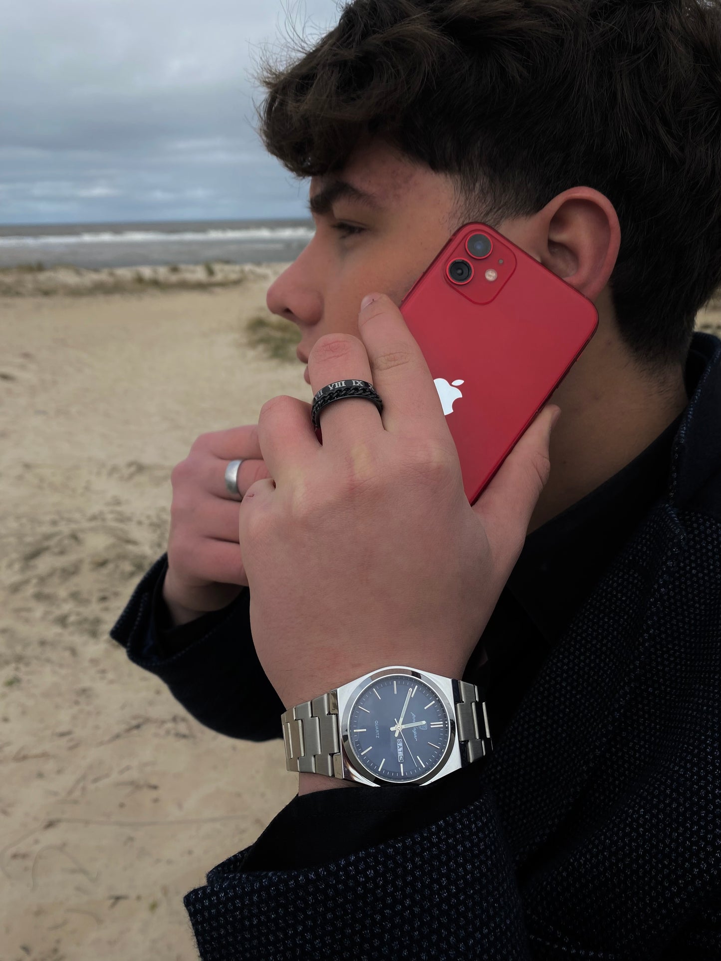 Reloj Poedagar Fondo Azul Marino