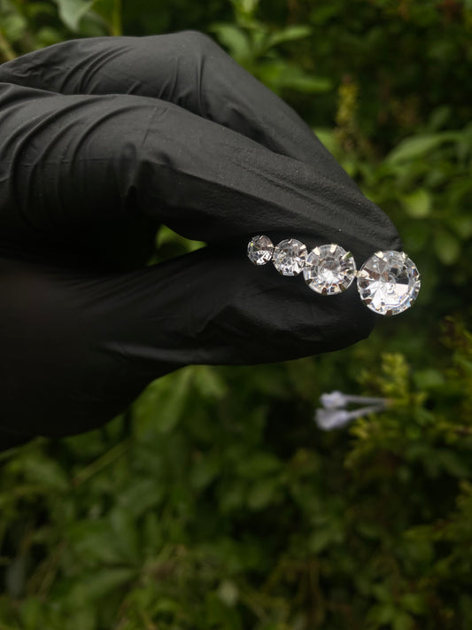 Caravanas estilo diamante
