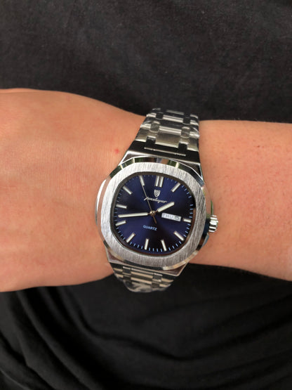 Poedagar cara azul metálica