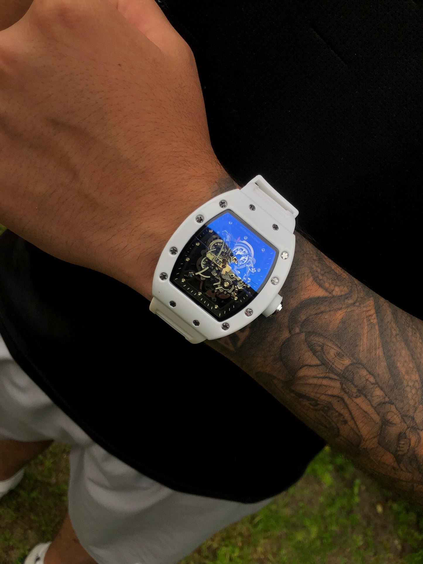 Reloj RM blanco Cara Negra